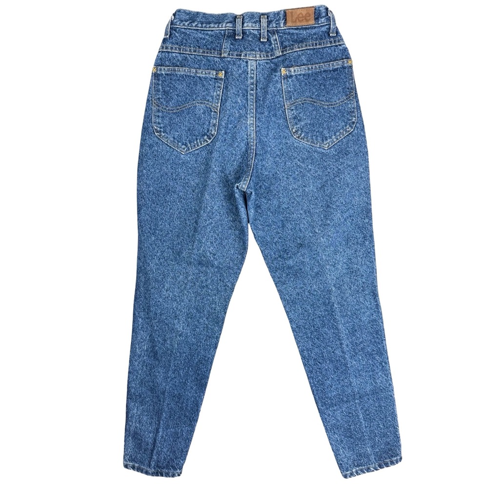 Vintage Lee Riders Jeans High Waist Tapered USA Womens 11 Acid Wash - Picture 3 of 12